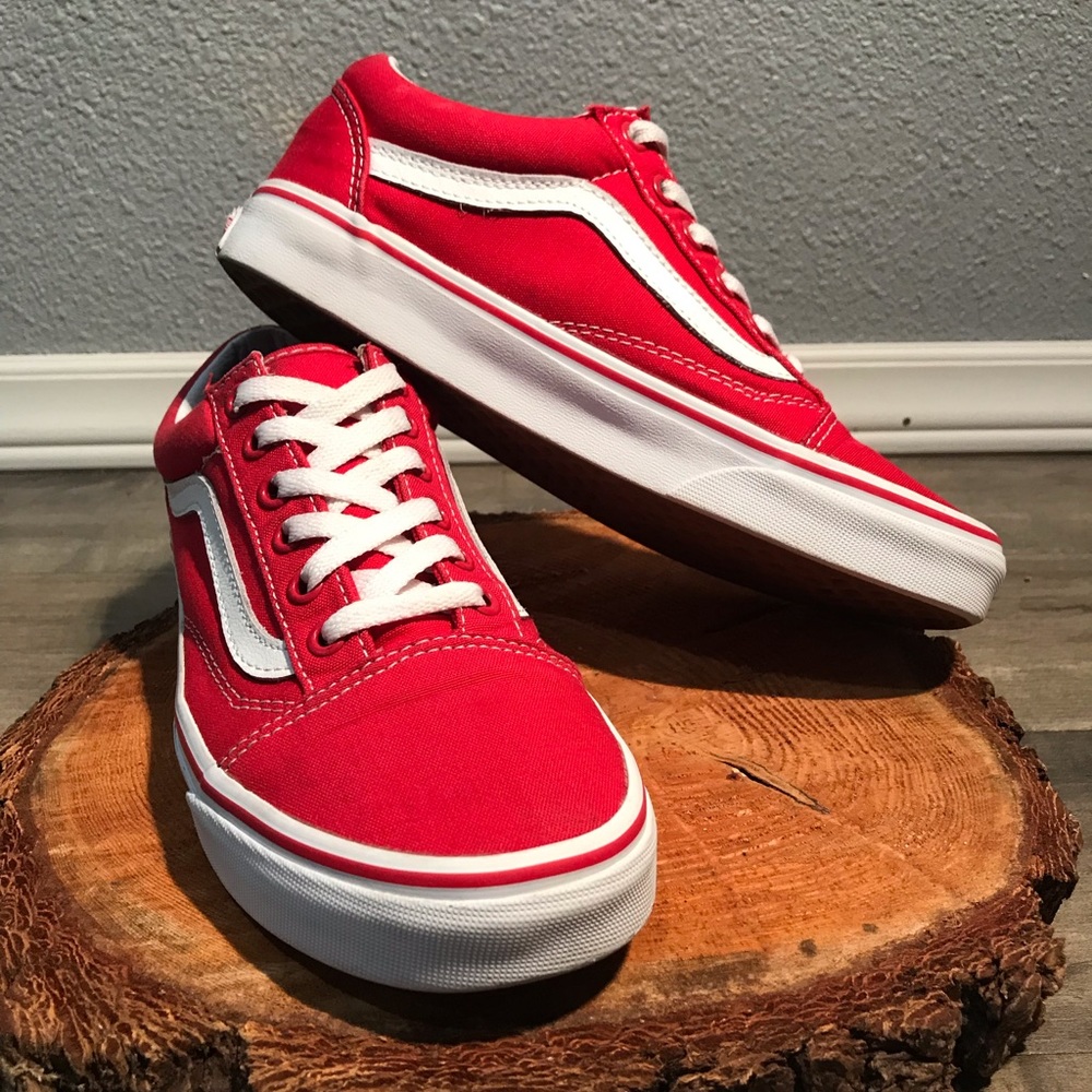 Red Van Old Skool Sneakers - Canvas